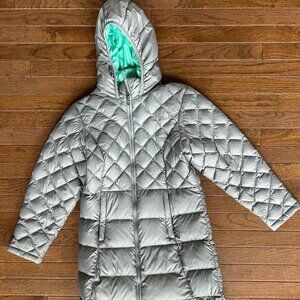 The North Face Girls Large 14/16, long length quilted jacket.